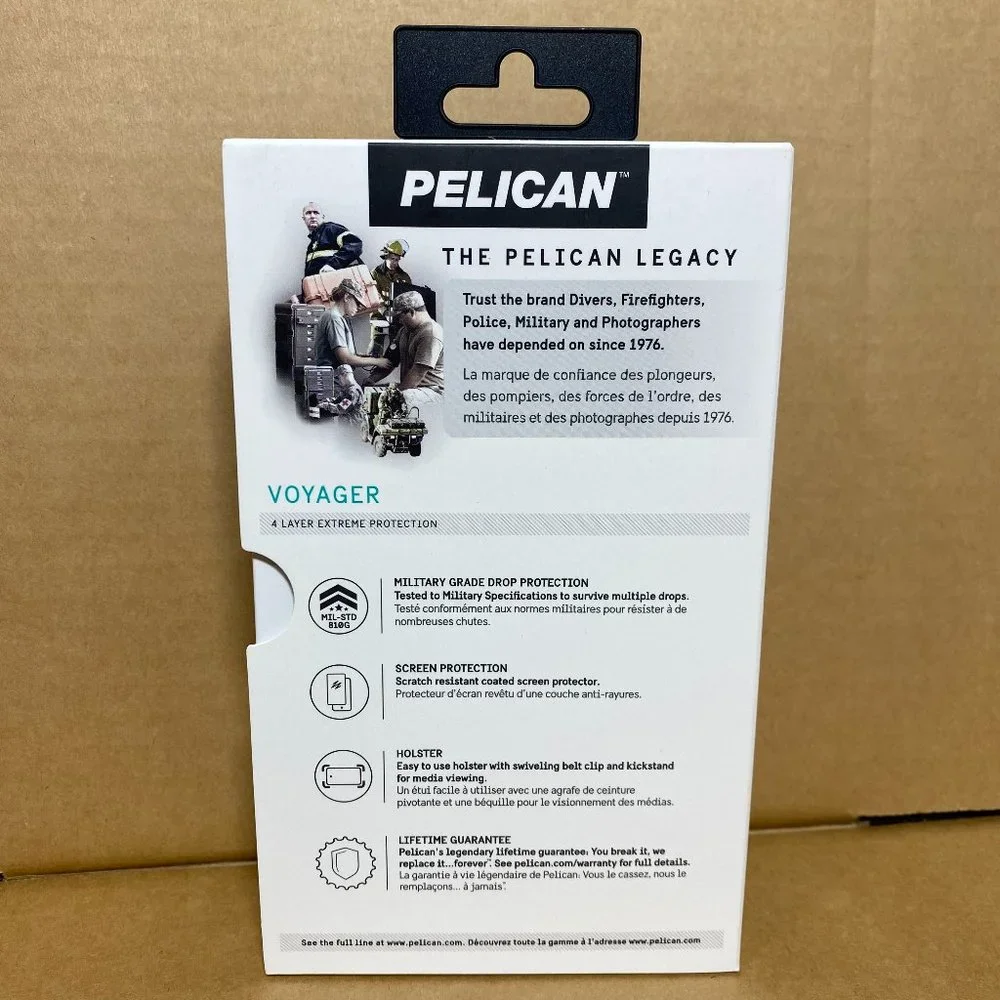 Pelican Voyager Galaxy‎ S8 Case Military Grade Screen Protector Holster Black